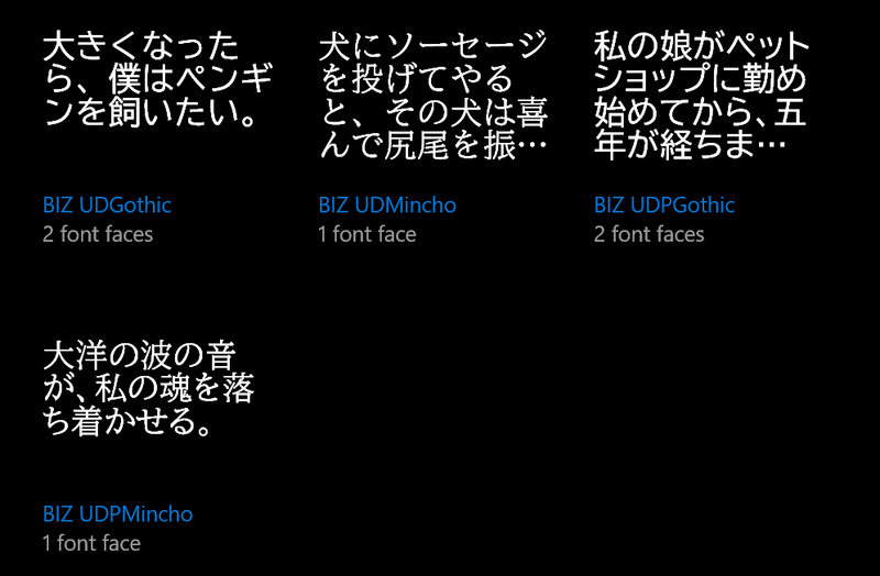 Windowsのフォントのこと Histone Note