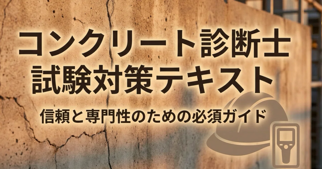 コンクリート診断士試験対策問題集100問 解答解説付き｜Study Base