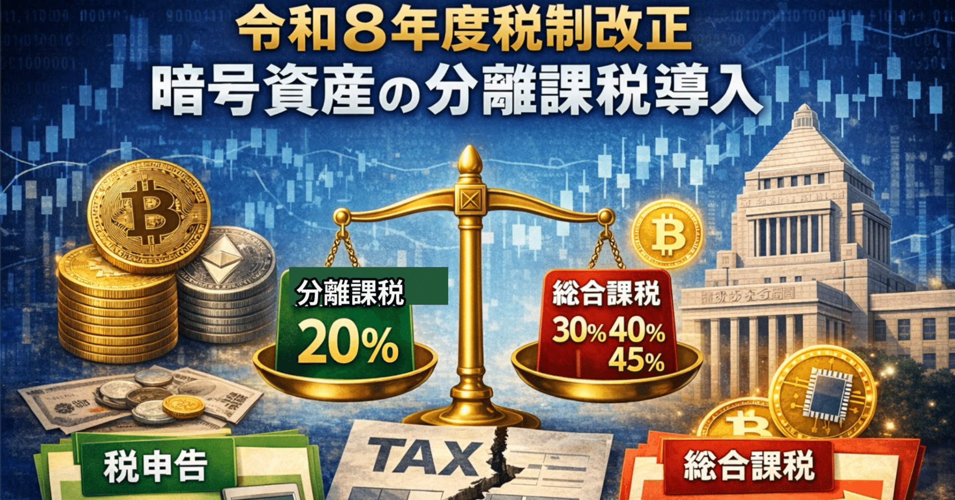 令和８年度税制改正 暗号資産の分離課税の導入｜泉絢也・藤本剛平