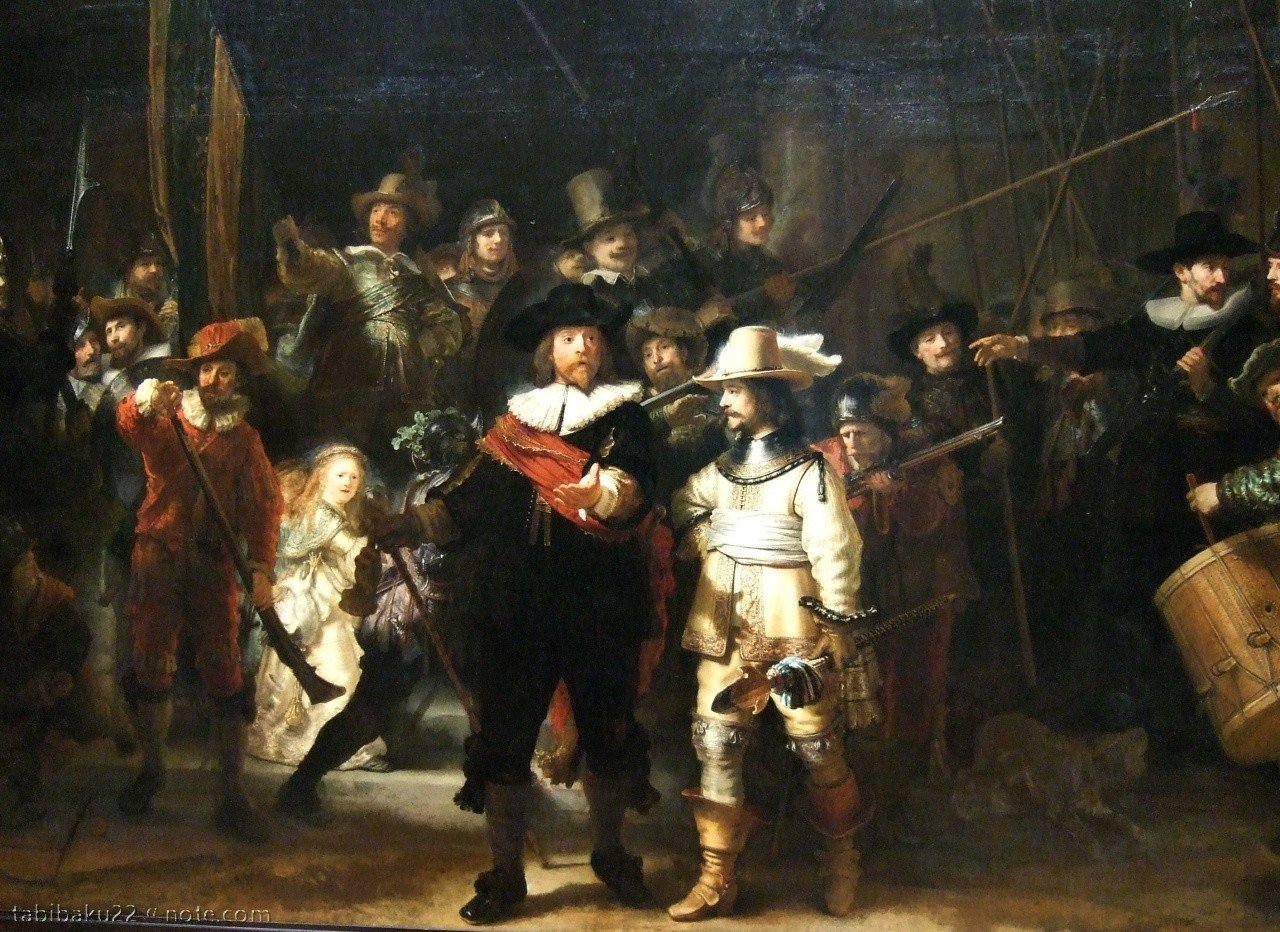 本当は昼間の絵だった、レンブラントの「夜警」｜森野バク／地球旅自炊派