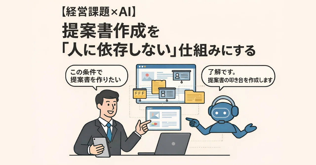 [Management Challenges × AI] Creating a System for Proposal Creation ...