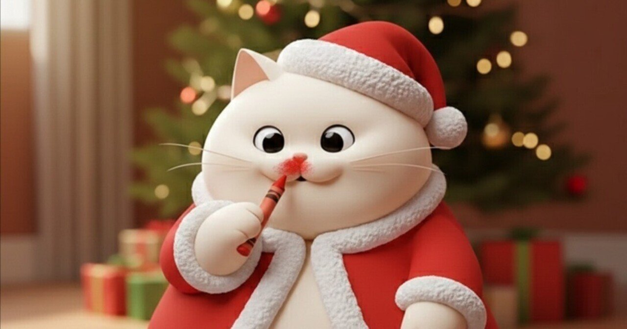 赤鼻のサンタクロース｜でぶにゃん先生