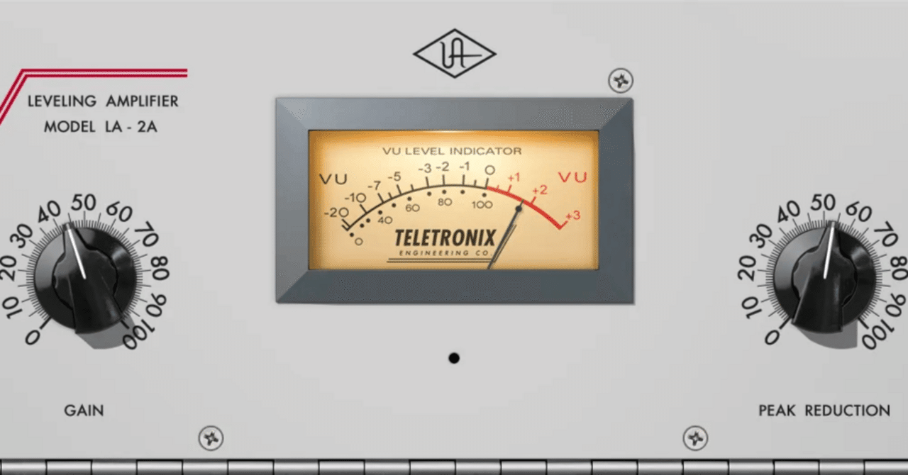Teletronix LA-2A Tube Compressorの操作レポ｜うんこちゃん