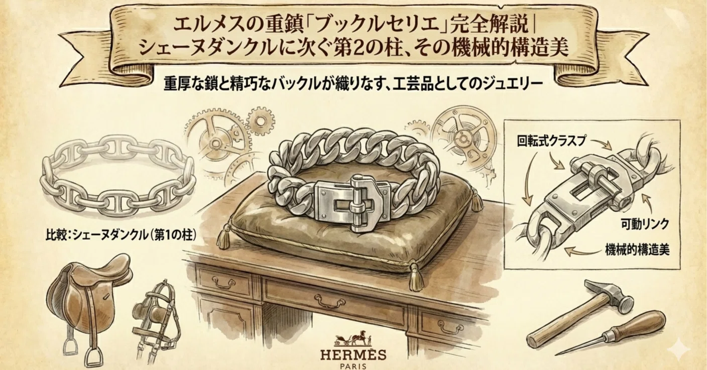 エルメスの重鎮「ブックルセリエ」完全解説｜シェーヌダンクルに次ぐ第
