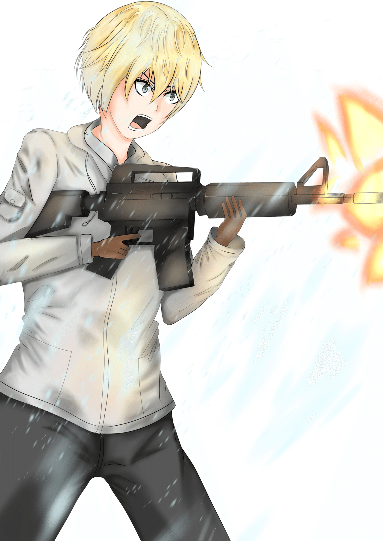 銃を使い戦う男 Kaminatu Note 銃を使い戦う男 Kaminatu Note