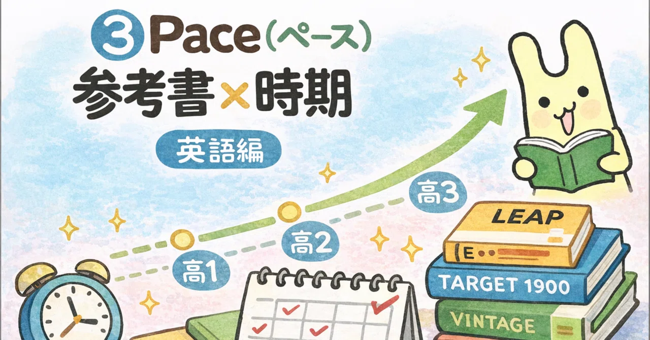 ③Pace(ペース):どのような参考書をどの時期に進めるのか(英語編)|ひょーどる