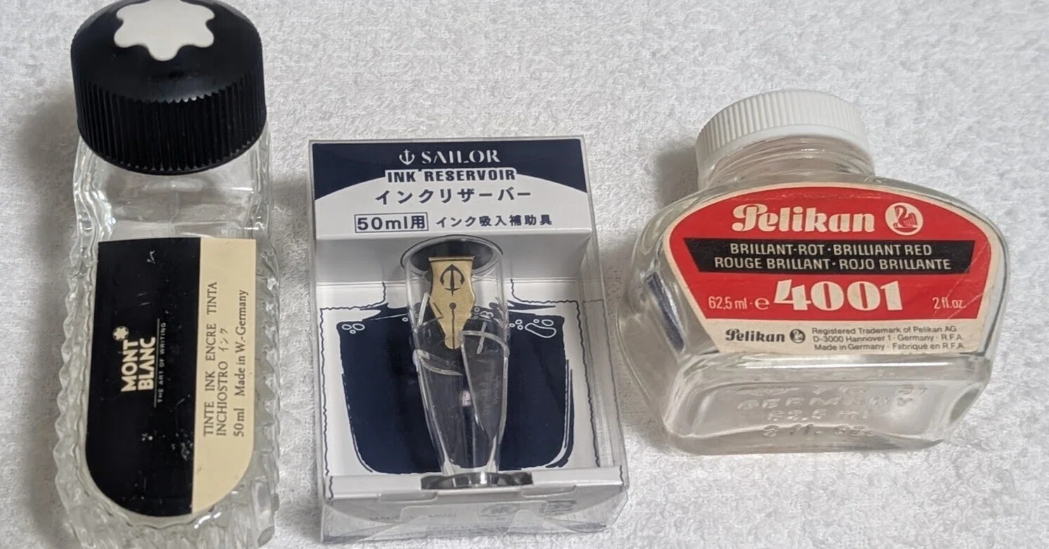 MONT BLANC 万年筆とインクセット 50ml W. Germany製 MONT BLANC 万年筆とインクセット 50ml W. Germany製 【公式通販】