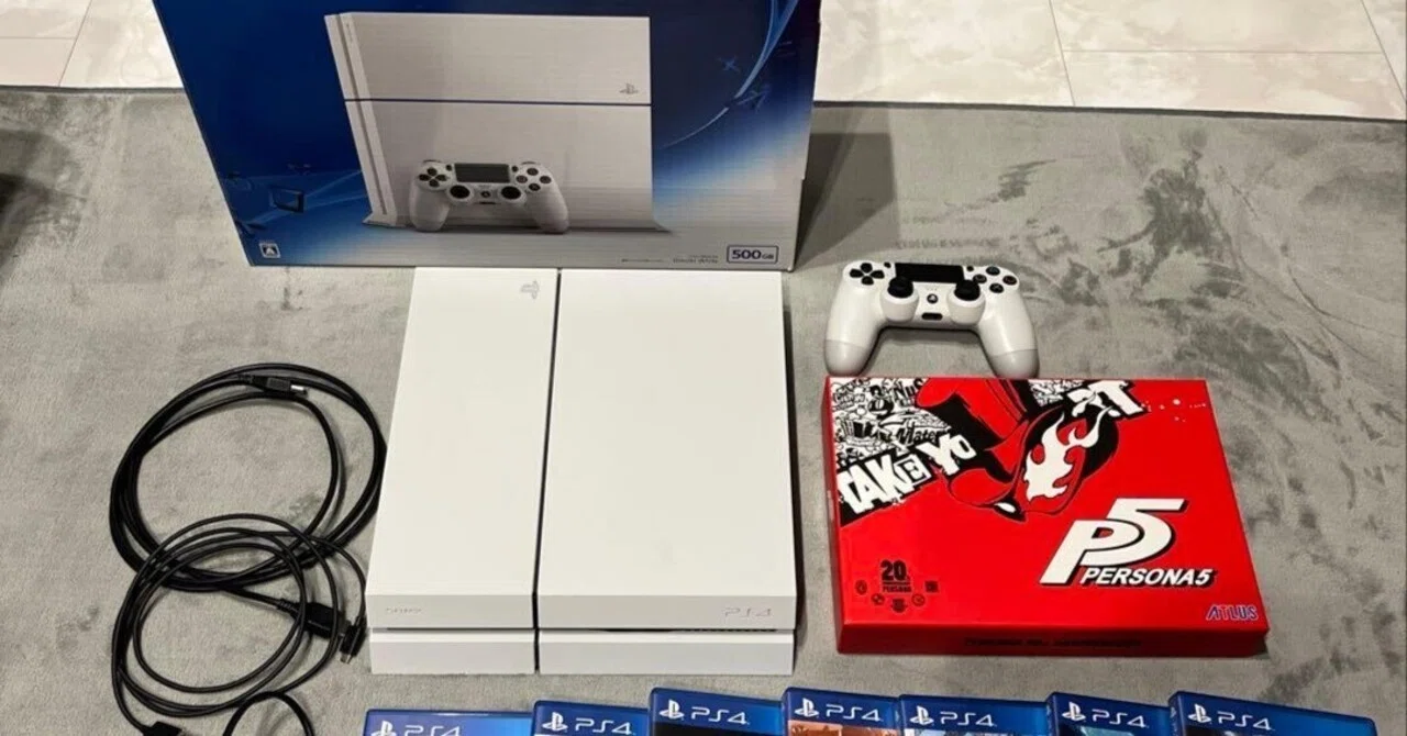 PS4 プレステ4 プレイステーション4 本体 500GB グレイ 【動作品 