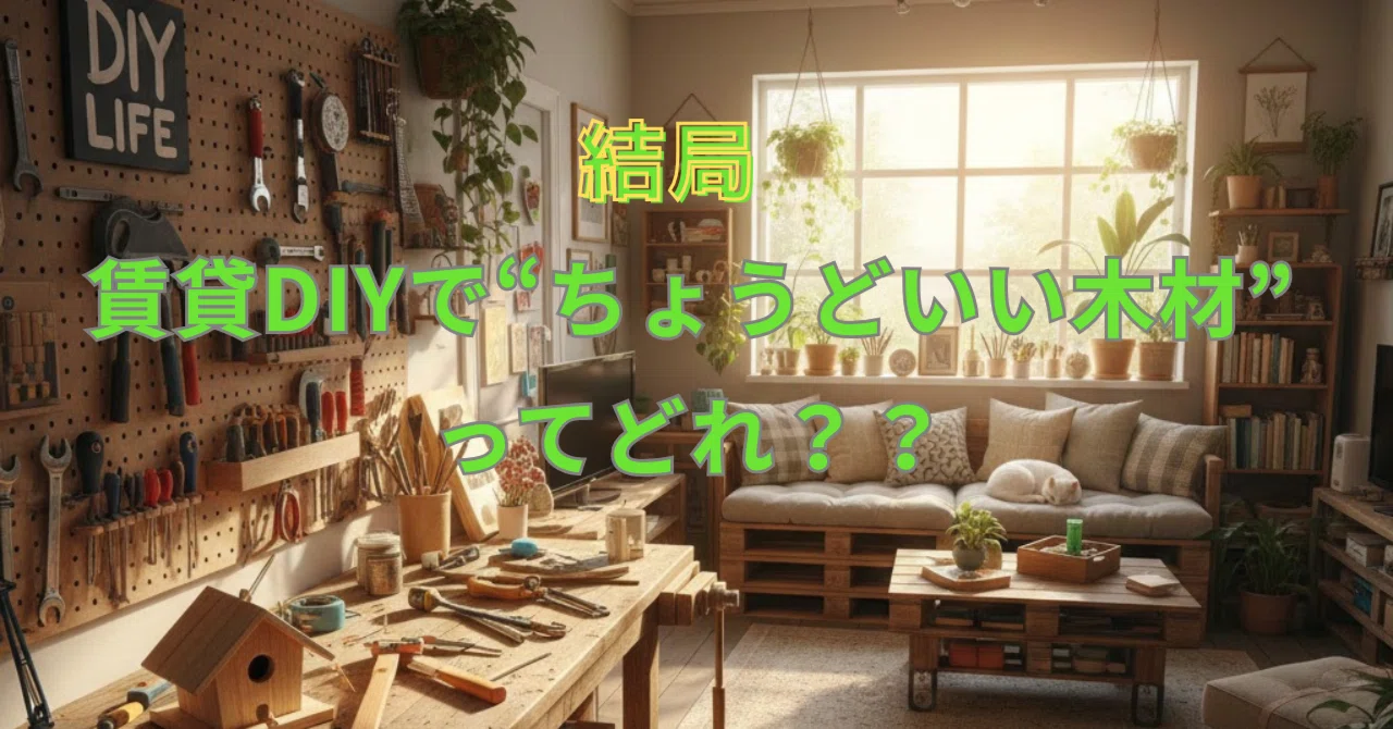 Which 'Just Right' Wood Should You Use for Rental DIY?｜Tsukuru《ツクル》