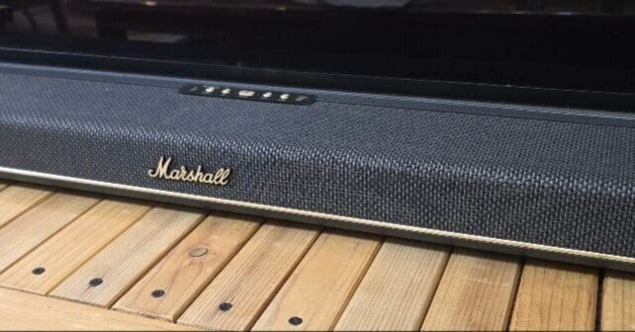 美品 Marshall マーシャル Heston 60 ブラック サウンドバー Marshall