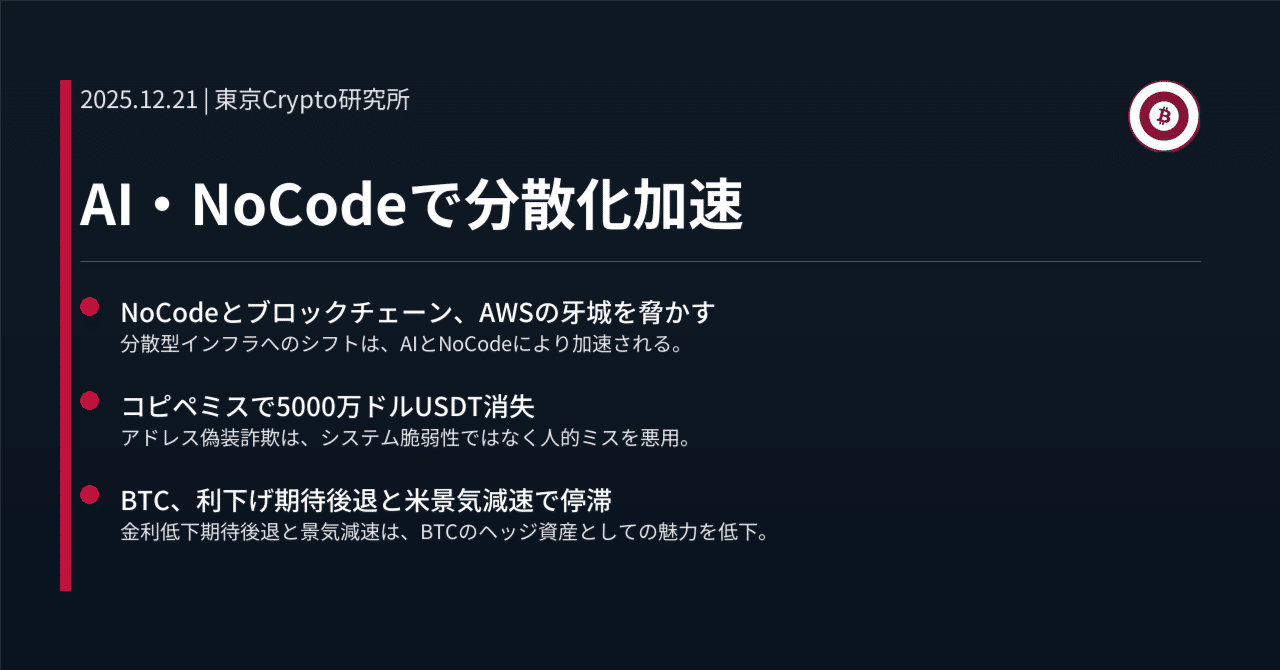 AI・NoCodeで分散化加速｜東京Crypto研究所