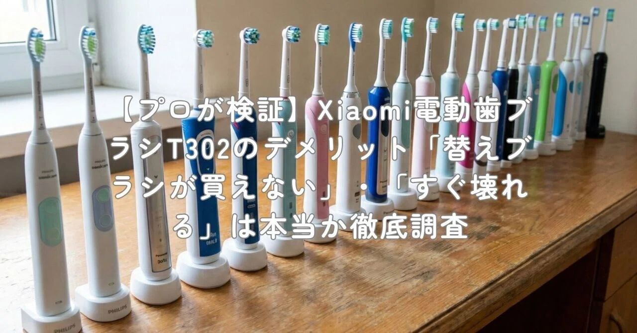 プロが検証】Xiaomi電動歯ブラシT302のデメリット「替えブラシが買え