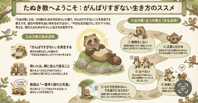 たぬきページ たぬき教 がんばらない生き方｜ちびたぬき｜note