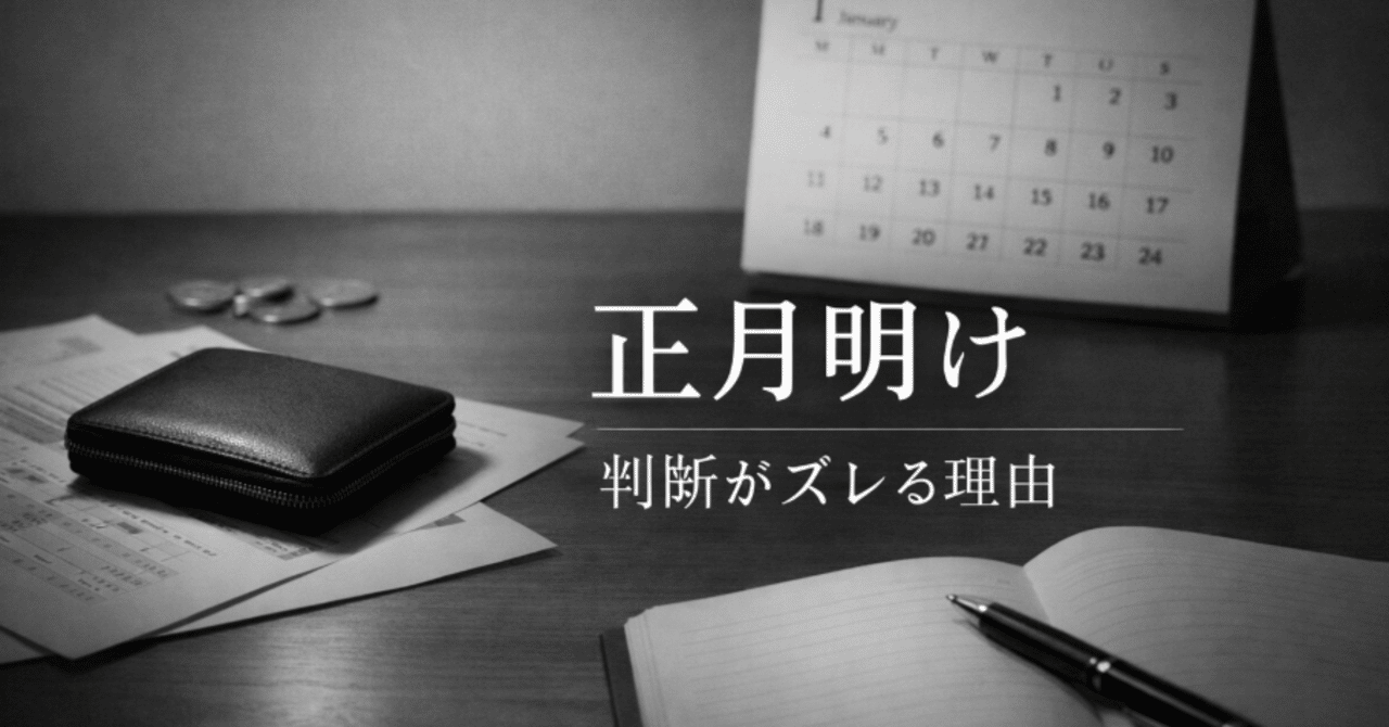 正月明けに財布が壊れる人の共通点──浪費ではなく「判断設計」が壊れているだけの話｜ヲタク行政書士®榊原沙奈