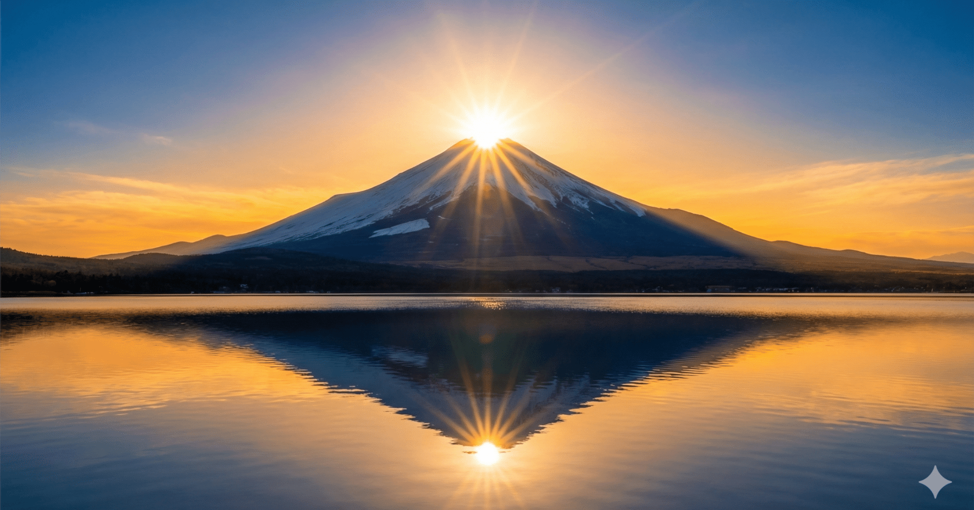 ⭐️売切御免⭐️ダイアモンド富士山　開運アーティストRINBEN 53cm×63cm プロンプト配布】日本最強の開運絶景。AIで描く「奇跡のダイヤモンド