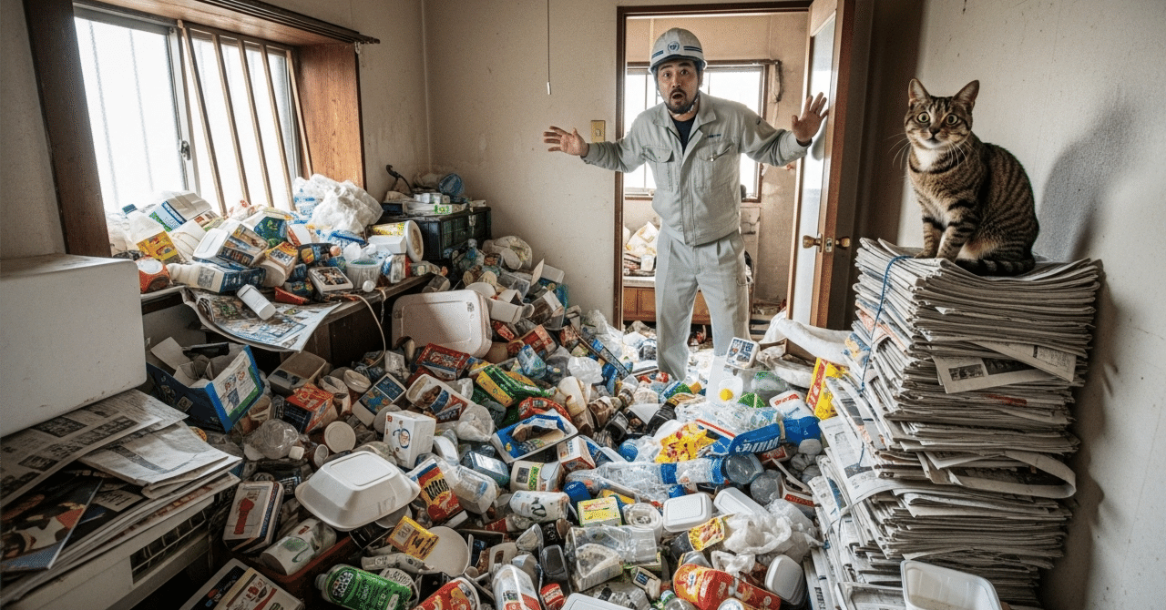 ゴミ屋敷リフォームは危険！床が沈む家の原因と対処法｜片付け・点検