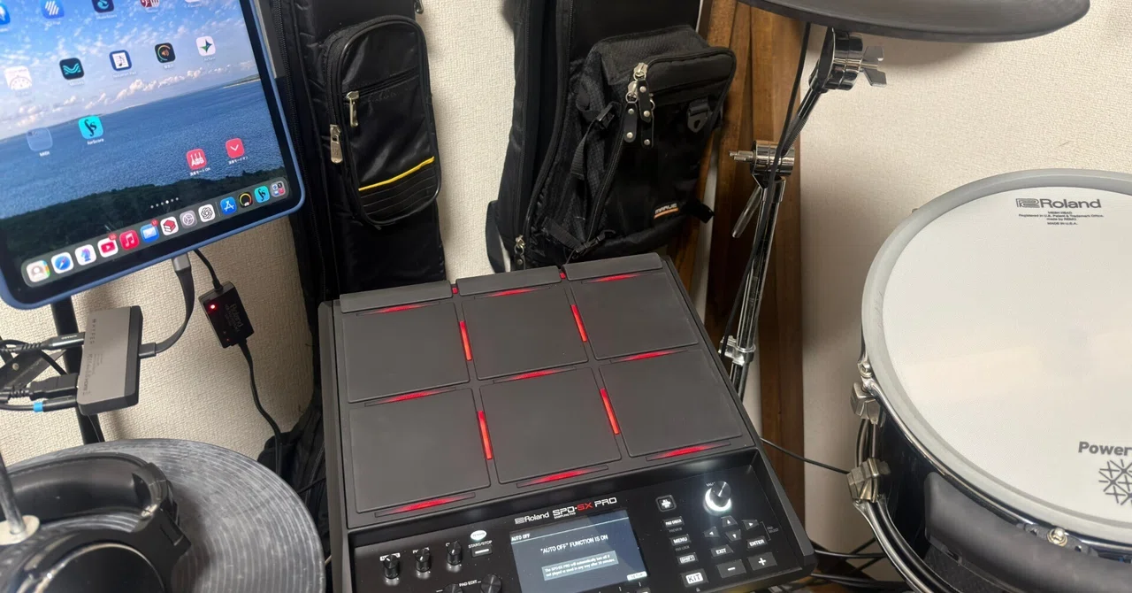 Roland SPD-SX Proで譜めくりがしたい(5)→快適な練習環境＆KT-10 