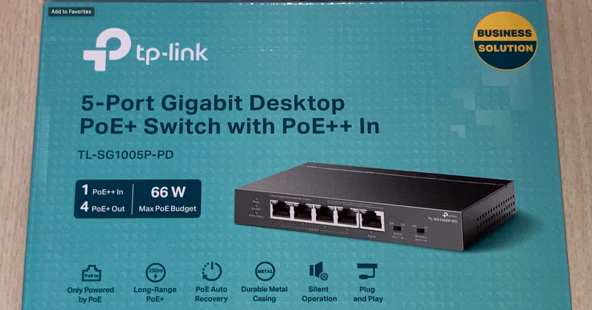 PoE受電対応スイッチTL-SG1005P-PDを買った｜しあ