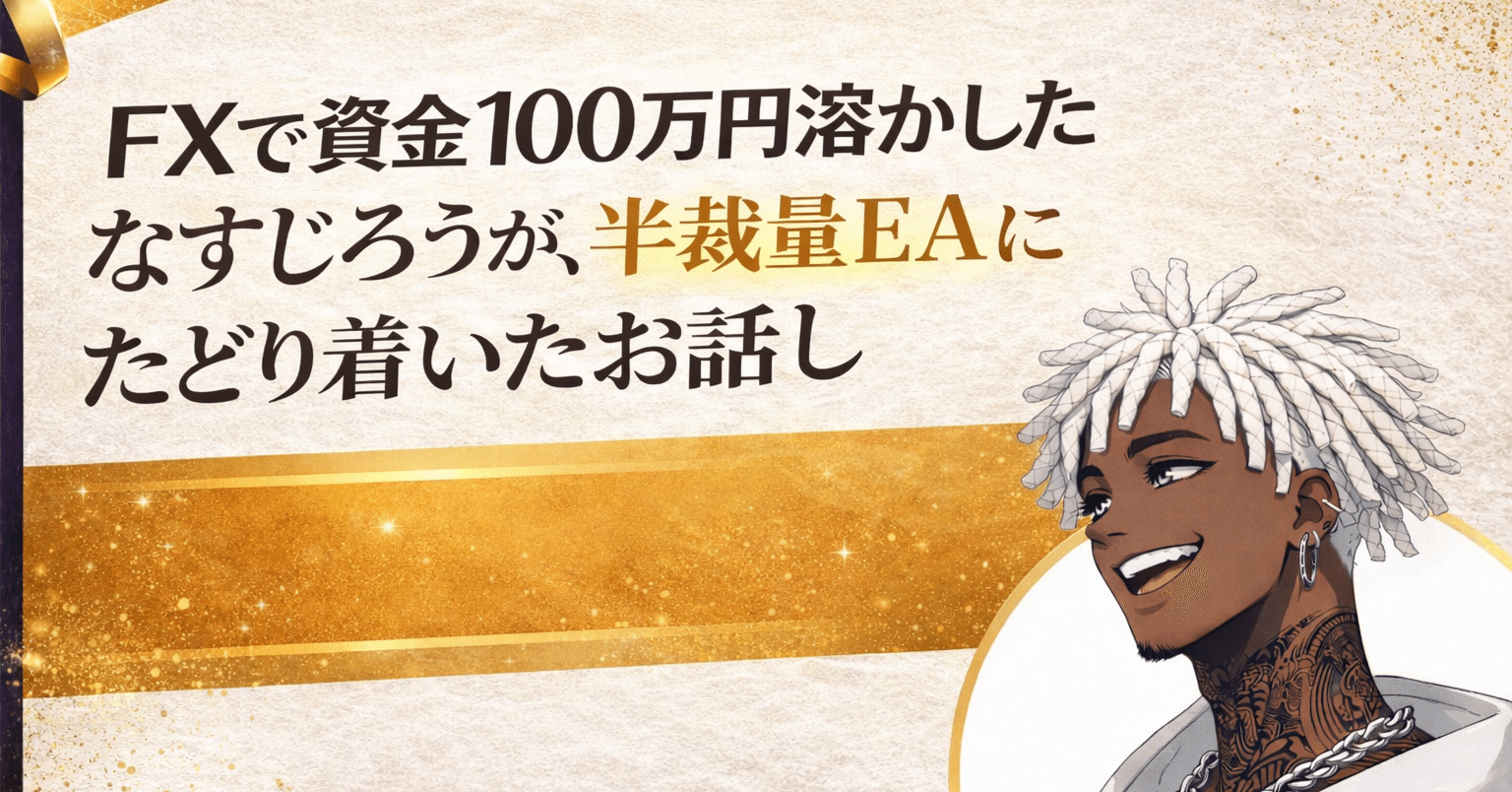 FXの裁量で100万円溶かしたぼくが、半最良EAを始めたお話し】｜なすじろう