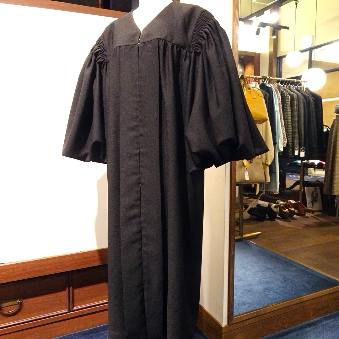 銀座ナオミ製 牧師用 ガウン ローブ 祭服 ヴィンテージ【黒】 銀座