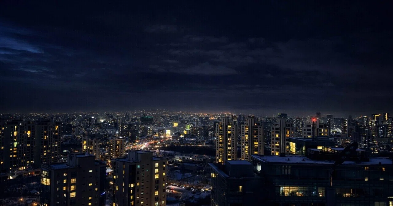 ウランバートルの夜景も、実はとても綺麗です｜Sora