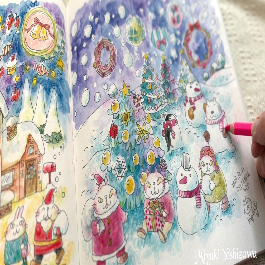 ぬりえライブで使った画材たち｜吉沢深雪