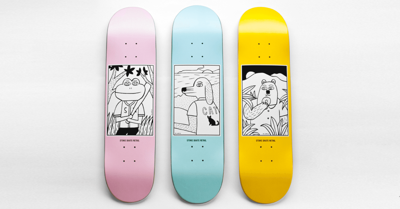 デザイン仕事 Skate Deck 清水将司 Note