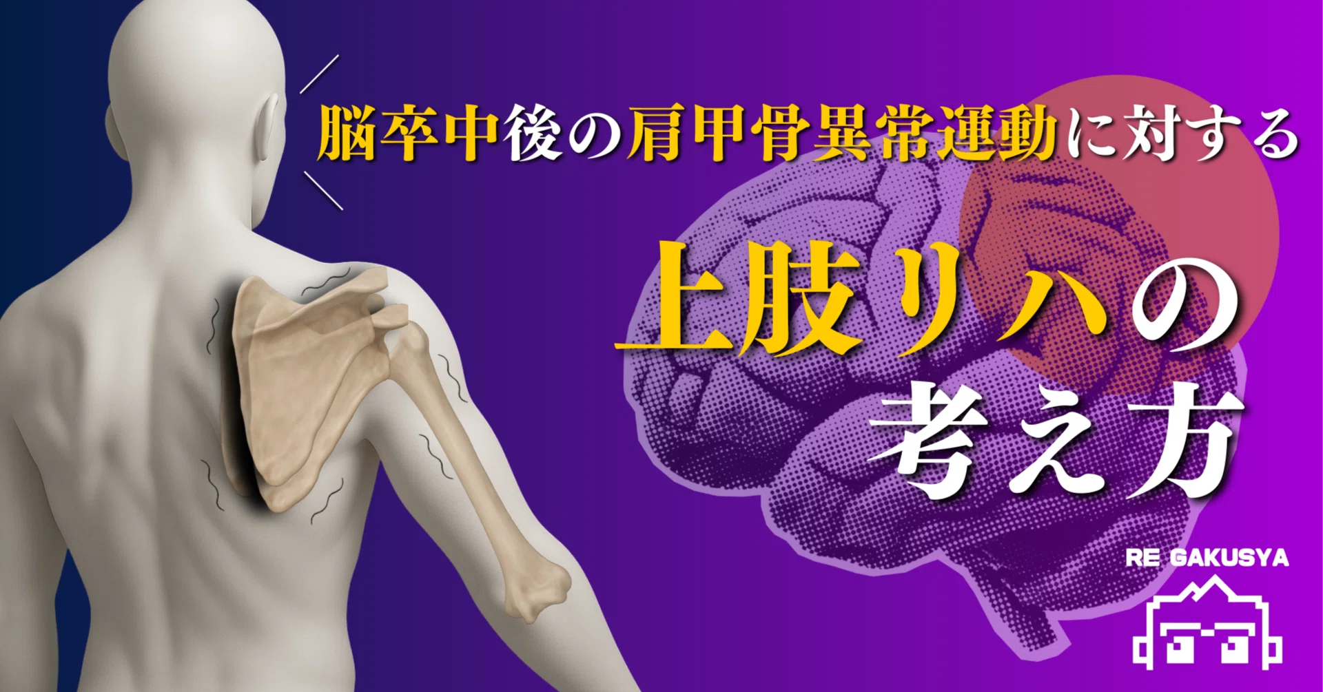 脳卒中後の肩甲骨異常運動に対する上肢リハの考え方｜サギョウ先生