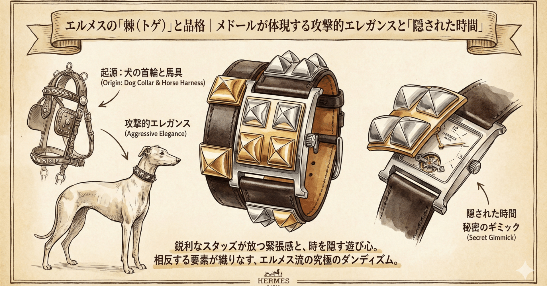 エルメスの「棘（トゲ）」と品格｜メドールが体現する攻撃的エレガンス