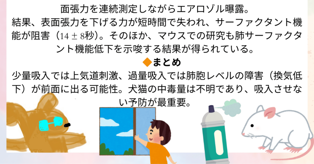 防水スプレーによる犬猫の中毒の病態生理】｜『動物の中毒情報』獣医師ふー