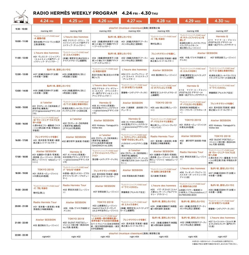 ラジオ エルメス 再放送 お篭り中 エルメスの世界を耳から呼吸する Niena Hino 日野 江都子 Ny在住 戦略非言語研究家 国際イメージ コンサルタント Note