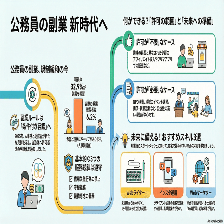 公務員の副業は禁止」はもう古い？一億総個人事業主の時代への布石｜おくりばんと🎈