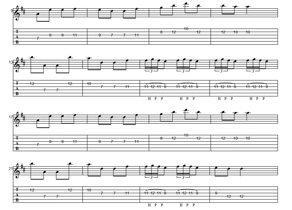 ギター】運動会の曲 天国と地獄【tab譜】｜vebe