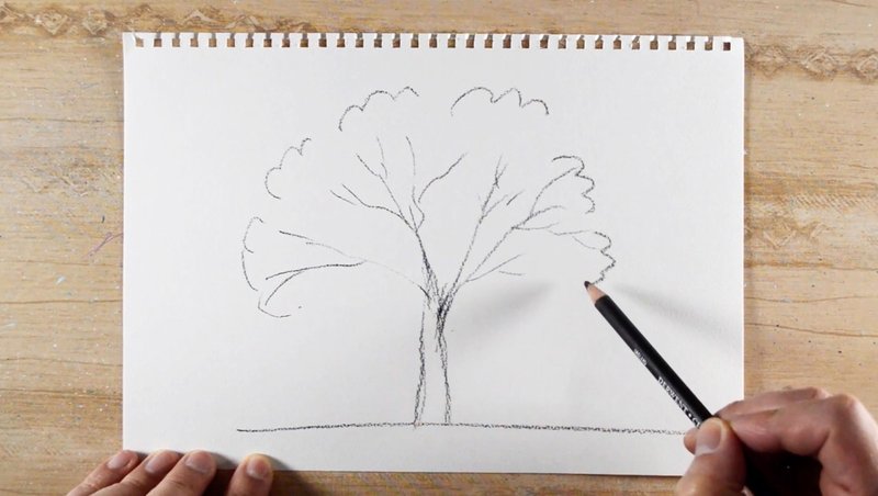 アクリル絵の具を使用した虹色の木の描き方 初心者が簡単に絵を描く方法 Junya Art Note