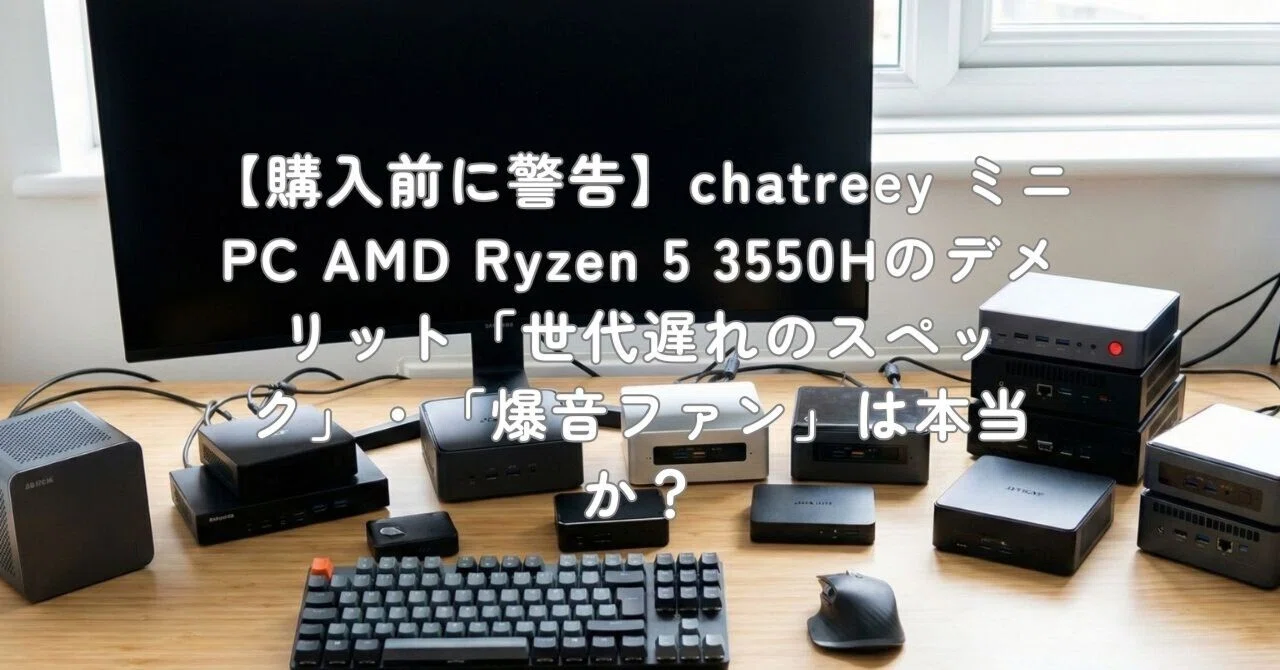 購入前に警告】chatreey ミニPC AMD Ryzen 5 3550Hのデメリット「世代