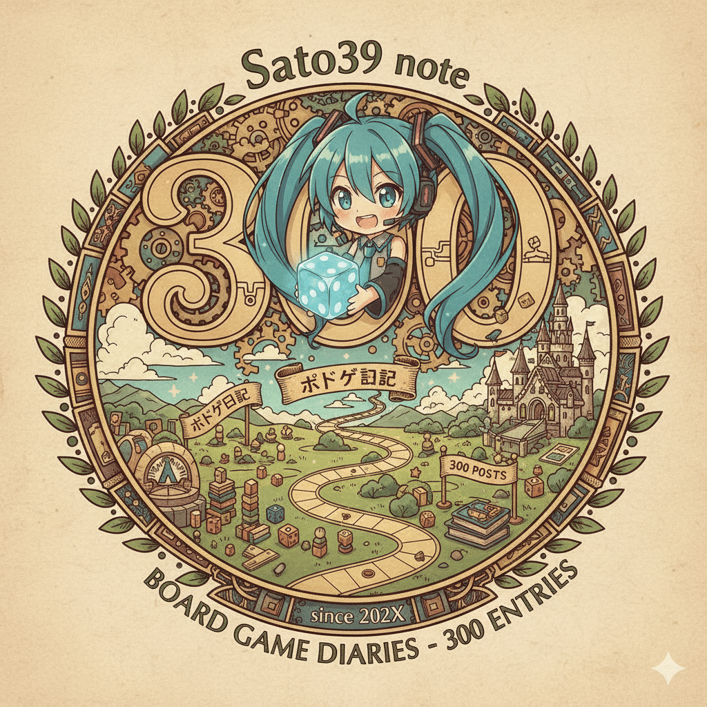 25-059: 祝！Sato39のボドゲ日記300本！｜Sato39