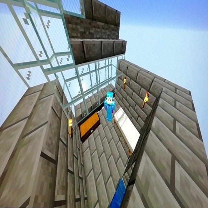 マイクラサバイバル日記 14 天空ドラウンドトラップ完成 アスナル総合館 Note