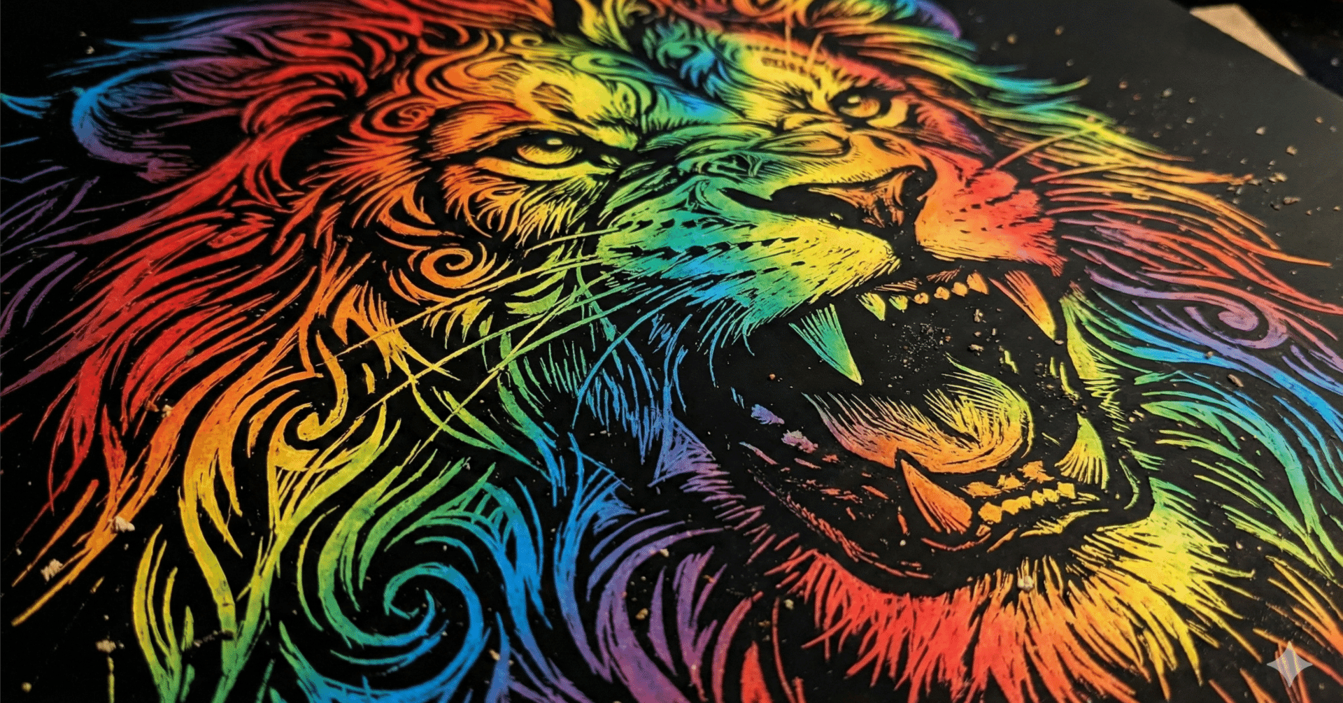 プロンプト配布】闇を削れば、光が現れる。AIで描く「スクラッチアート