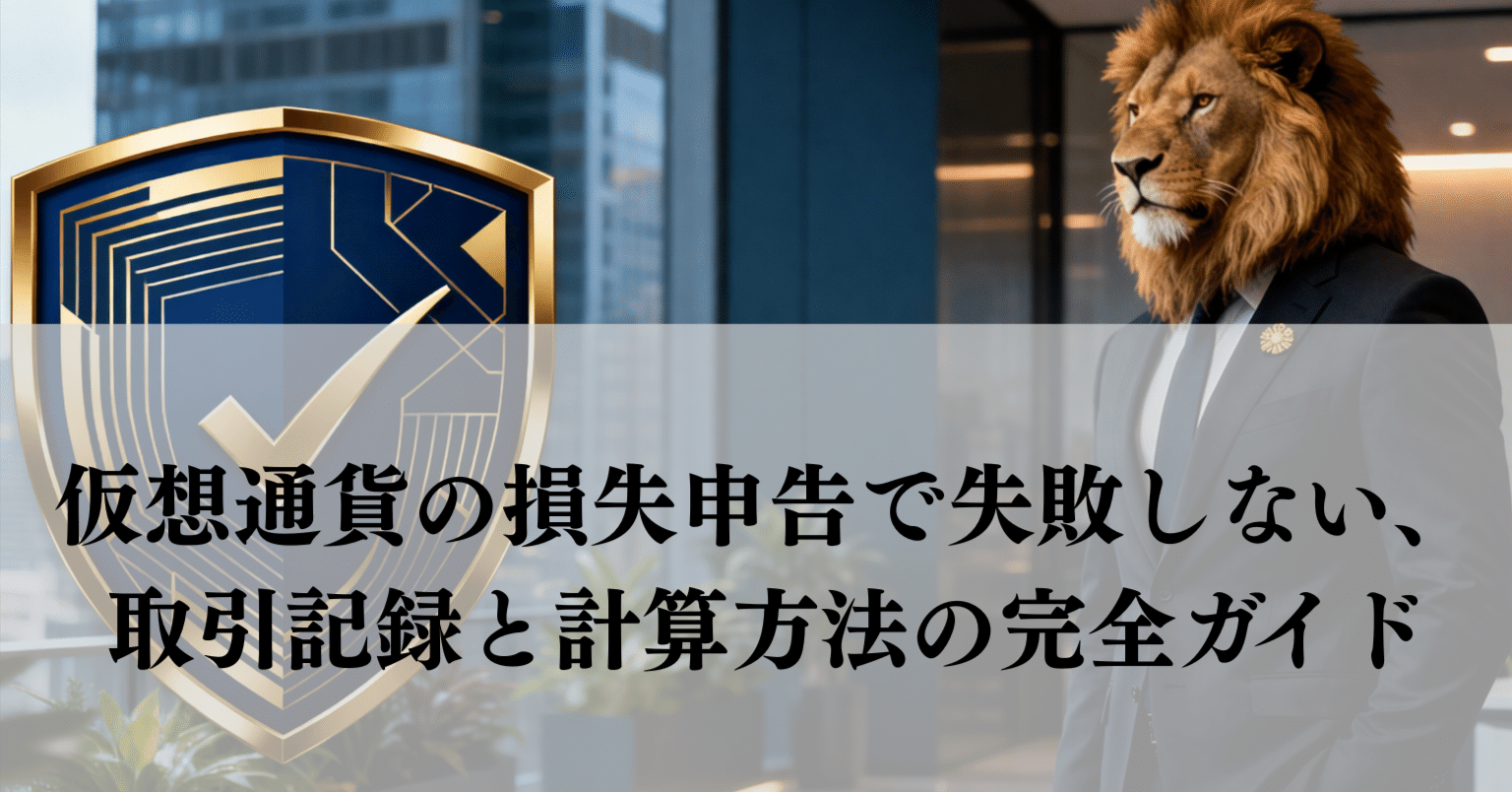 仮想通貨の損失申告で失敗しない、取引記録と計算方法の完全ガイド｜【税理士業務に役立つAI情報ラボ】