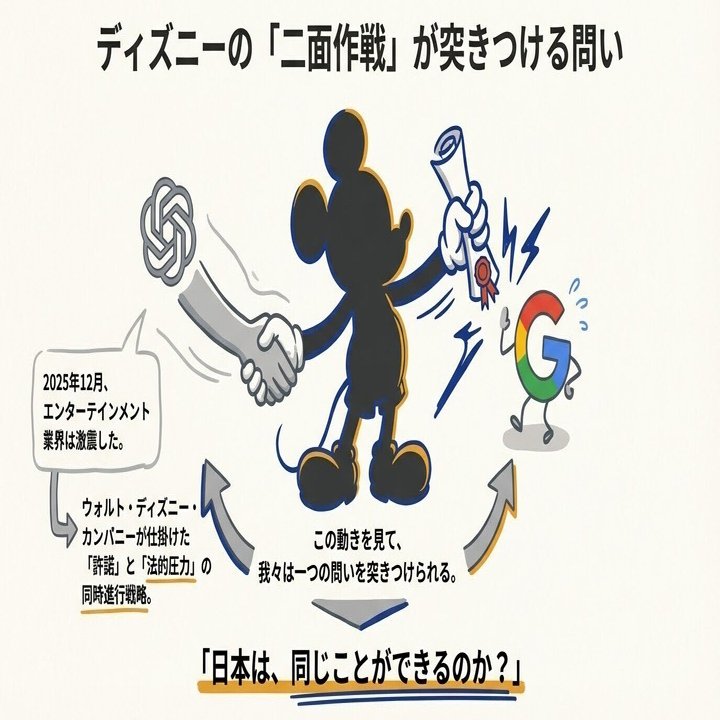 前編】ディズニー×OpenAI、10億ドル提携─日本の漫画・アニメはどう対応すべきか｜Takashi Nakayama