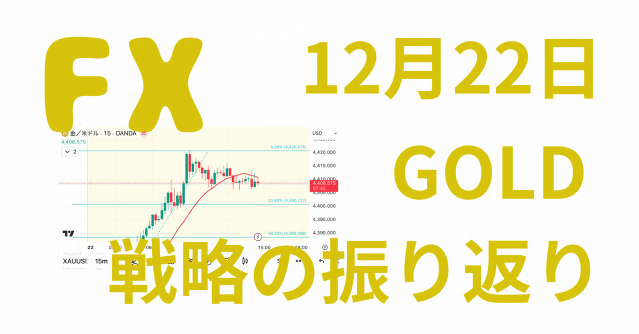 FX】12月22日｜振り返り｜+20pips｜年末残念ムーブ｜ひーくん@トレーナーでトレーダー