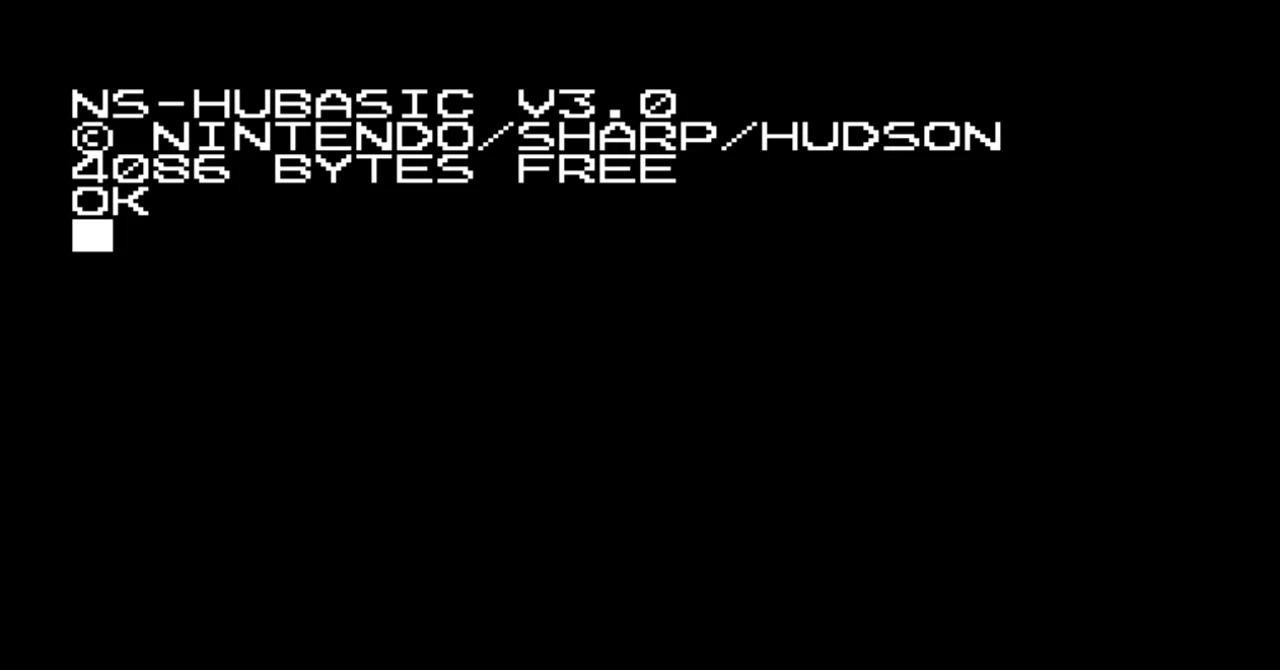 (Part 0) I want to make a Family BASIC game in machine language ...