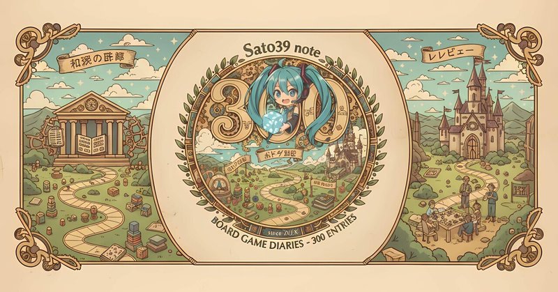 25-059: 祝!Sato39のボドゲ日記300本!
