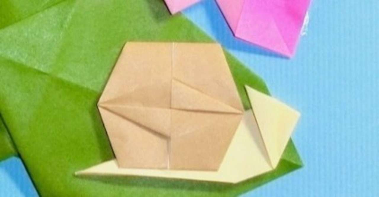 カタツムリ2 折り紙 折り図 竹内ケイ Note