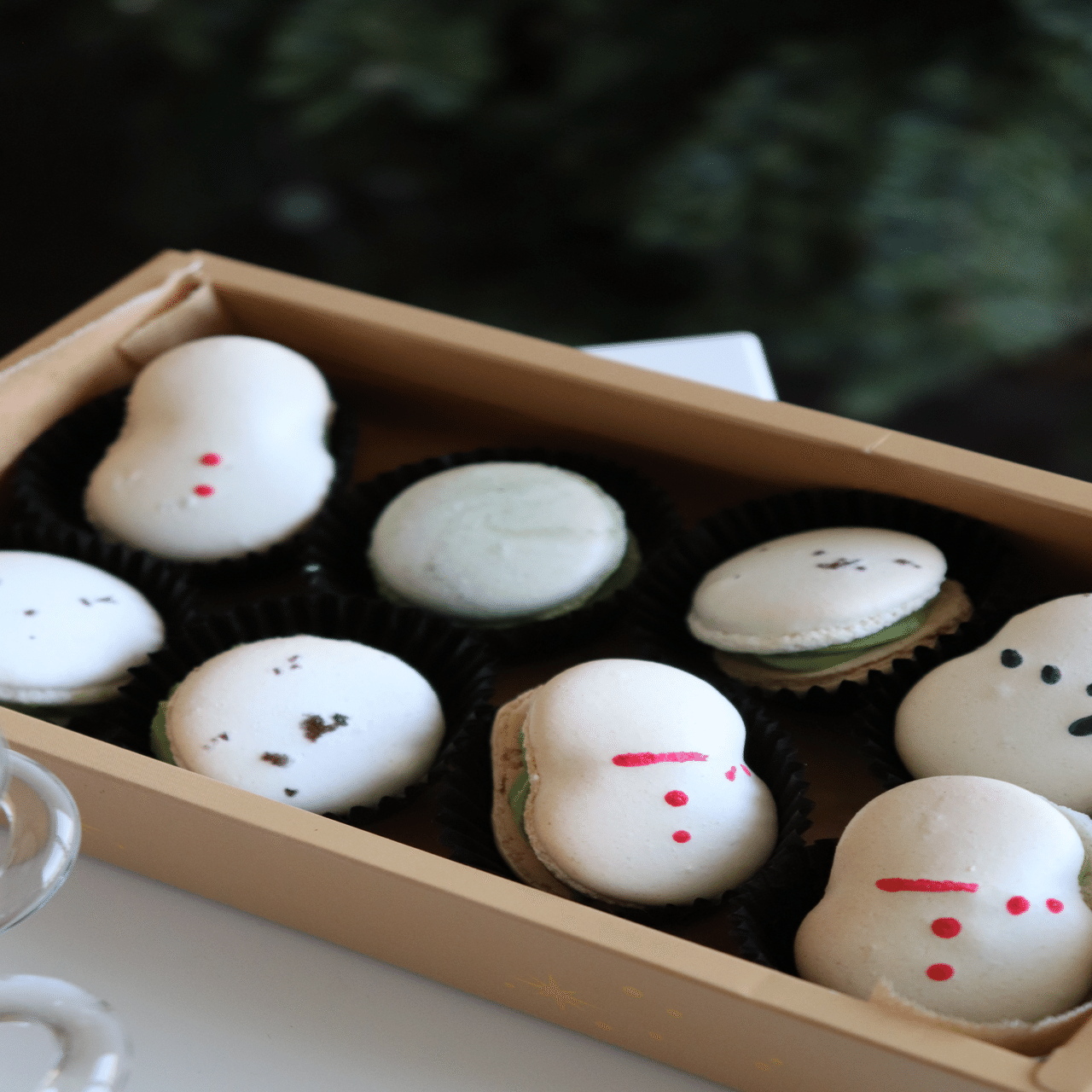 🎄雪だるまさんは…手作りマカロン°.｜平沼亜由美°料理教室主宰