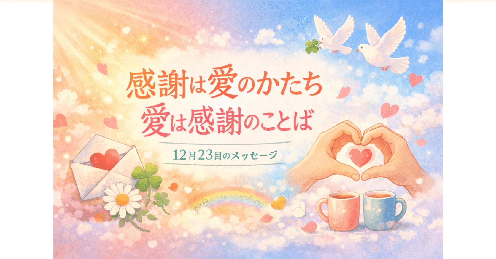 ○感謝は愛のかたち。愛は感謝のことば｜12月23日のメッセージ｜アルフォード＠社会福祉士, image size:1672x875