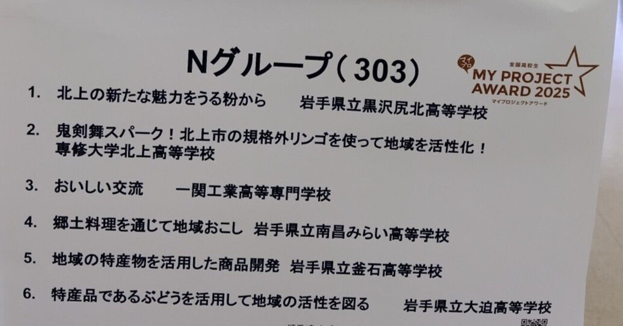 マイプロジェクトアワード岩手県サミットに参加してきました｜岩手県立