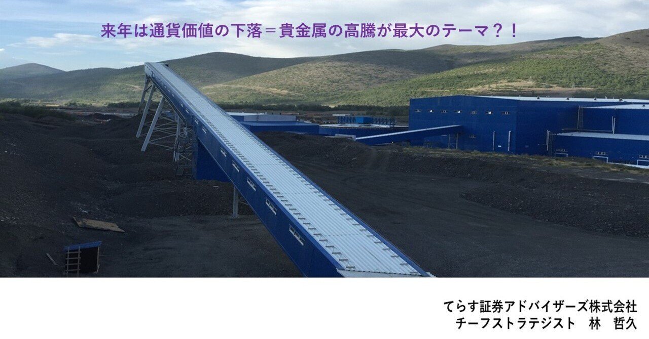 来年は通貨価値の下落=貴金属の高騰が最大のテーマ？！｜てらす証券アドバイザーズ株式会社