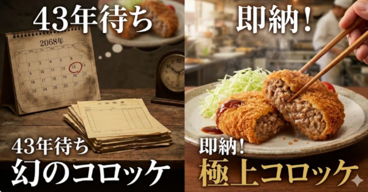 43年待ち❗️神戸旭屋 極みコロッケ冷凍10個入り 実話】43年待ちの「旭屋・神戸ビーフコロッケ」は生きてる間に届くのか
