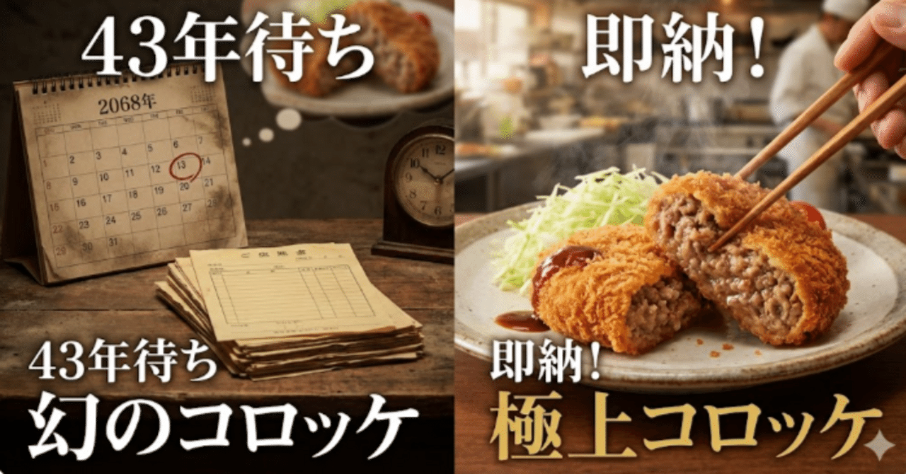 実話】43年待ちの「旭屋・神戸ビーフコロッケ」は生きてる間に届くのか